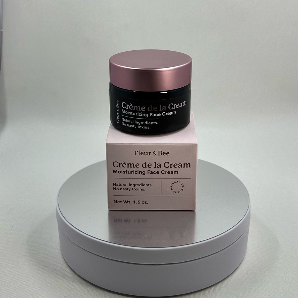 Fleur & Bee Crème de la Cream Moisturizing Face Cream 1.5 oz Natural Skincare
